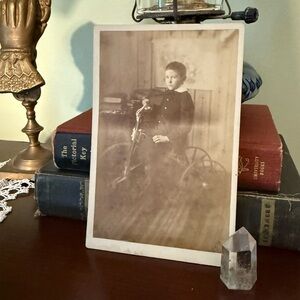 Antique Photo Boy on Trike